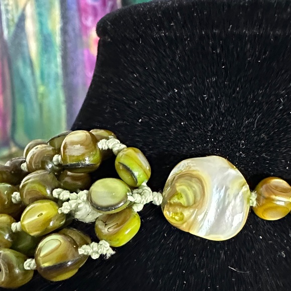 Silpada Multi Strand Necklace Green - Picture 6 of 10